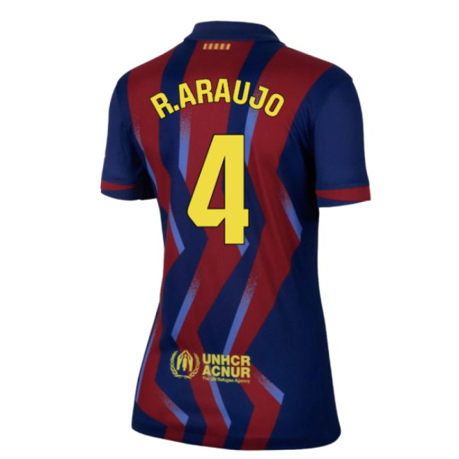 2025-2026 Barcelona Fourth Shirt - Womens (R.Araujo 4)