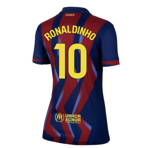 2025-2026 Barcelona Fourth Shirt - Womens (Ronaldinho 10)