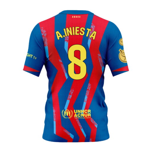 2025-2026 Barcelona Fourth Special Edition Shirt (A.Iniesta 8)