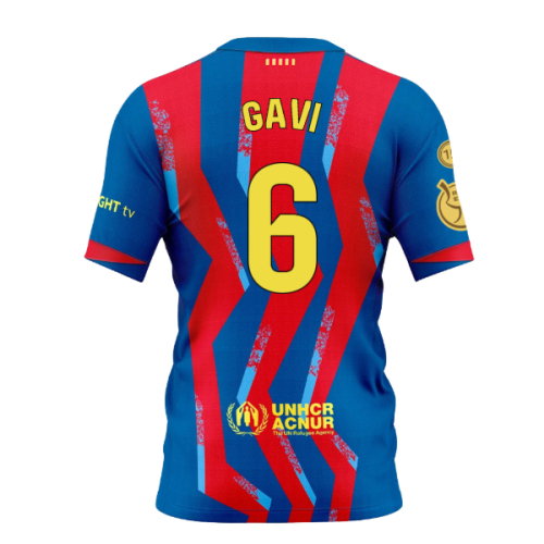 2025-2026 Barcelona Fourth Special Edition Shirt (Gavi 6)