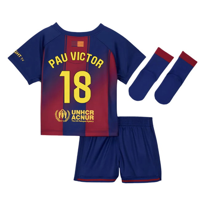 2025-2026 Barcelona Home Baby Kit (Pau Victor 18)