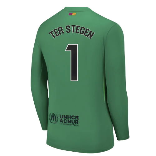 2025-2026 Barcelona Home Goalkeeper Shirt (Green) (Ter Stegen 1)