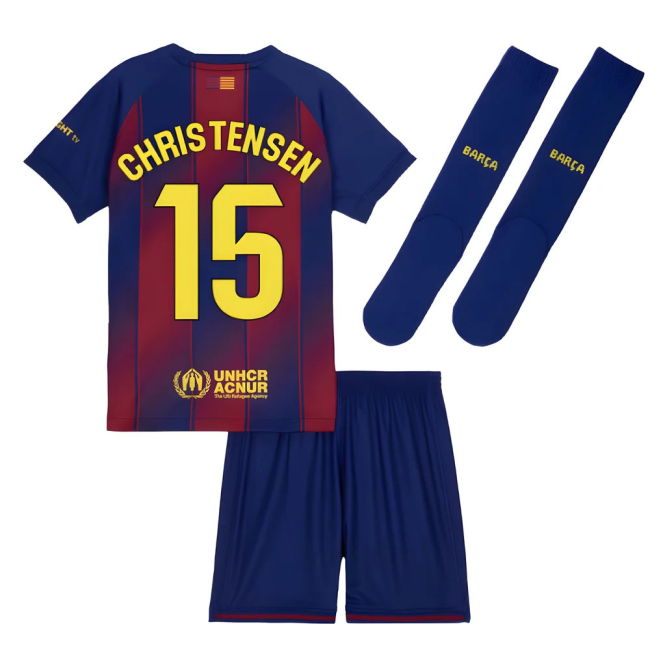 2025-2026 Barcelona Home Mini Kit (Christensen 15)