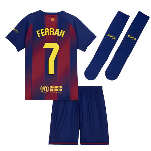 2025-2026 Barcelona Home Mini Kit (Ferran 7)