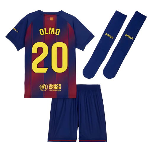 2025-2026 Barcelona Home Mini Kit (Olmo 20)