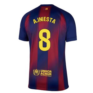 2025-2026 Barcelona Home Shirt (A.Iniesta 8)