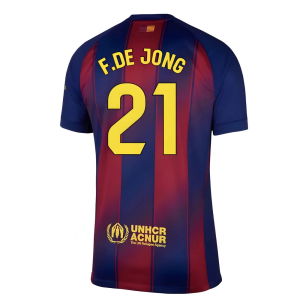 2025-2026 Barcelona Home Shirt (F.De Jong 21)