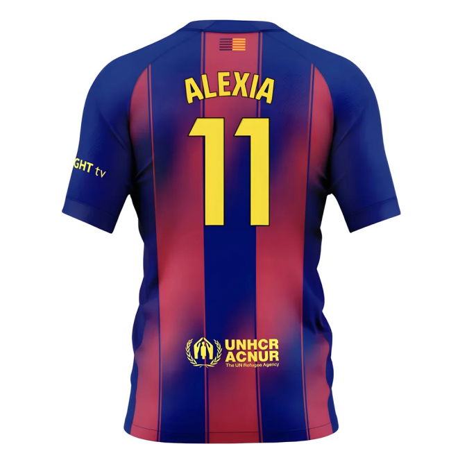 2025-2026 Barcelona Home Shirt (Kids) (Alexia 11)