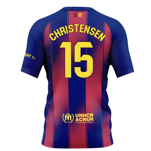 2025-2026 Barcelona Home Shirt (Kids) (Christensen 15)