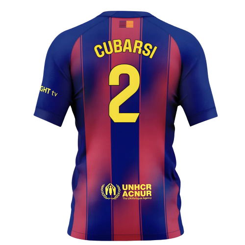 2025-2026 Barcelona Home Shirt (Kids) (Cubarsi 2)