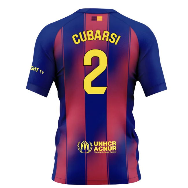 2025-2026 Barcelona Home Shirt (Kids) (Cubarsi 2)