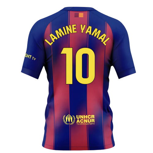 2025-2026 Barcelona Home Shirt (Kids) (Lamine Yamal 10)