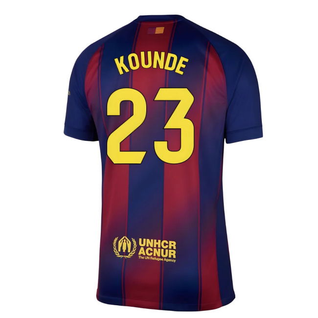2025-2026 Barcelona Home Shirt (Kounde 23)