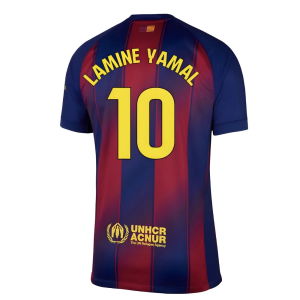 2025-2026 Barcelona Home Shirt (Lamine Yamal 10)