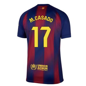 2025-2026 Barcelona Home Shirt (M.Casado 17)