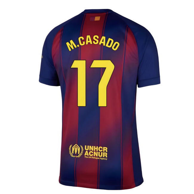 2025-2026 Barcelona Home Shirt (M.Casado 17)