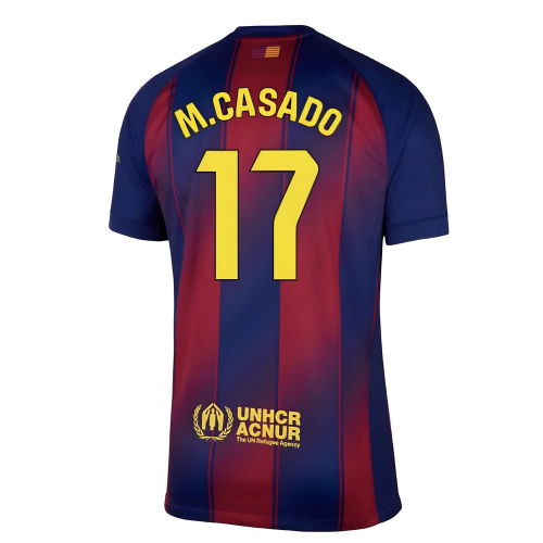 2025-2026 Barcelona Home Shirt (M.Casado 17)