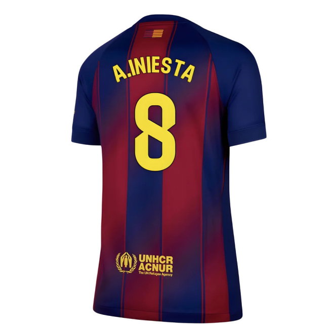 2025-2026 Barcelona Home Shirt (Womens) (A.Iniesta 8)