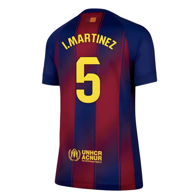 2025-2026 Barcelona Home Shirt (Womens) (I.Martinez 5)