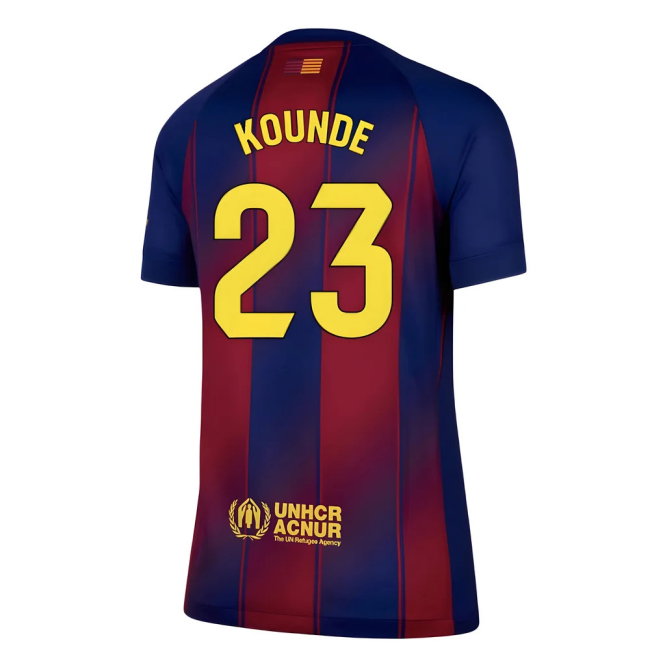 2025-2026 Barcelona Home Shirt (Womens) (Kounde 23)