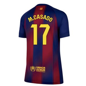 2025-2026 Barcelona Home Shirt (Womens) (M.Casado 17)