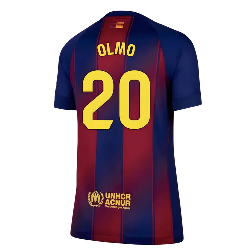 2025-2026 Barcelona Home Shirt (Womens) (Olmo 20)