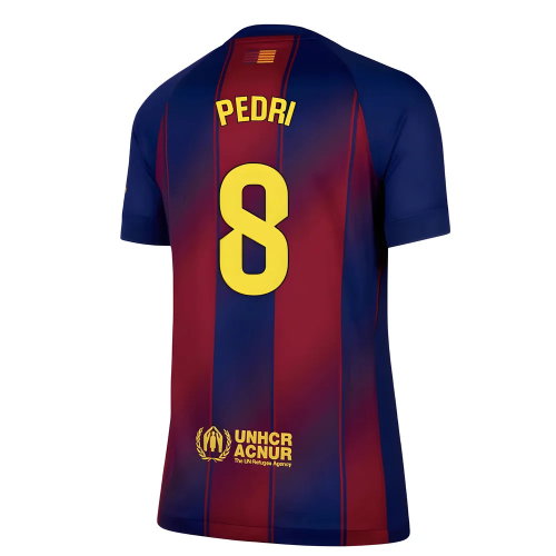 2025-2026 Barcelona Home Shirt (Womens) (Pedri 8)