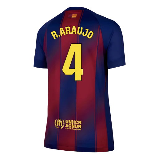 2025-2026 Barcelona Home Shirt (Womens) (R.Araujo 4)