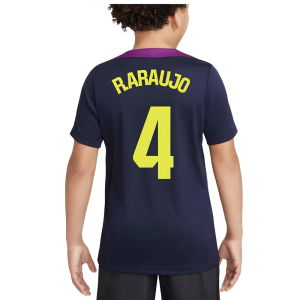 2025-2026 Barcelona Strike Training Shirt (Purple) - Kids (R.Araujo 4)
