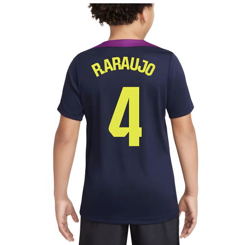 2025-2026 Barcelona Strike Training Shirt (Purple) - Kids (R.Araujo 4)