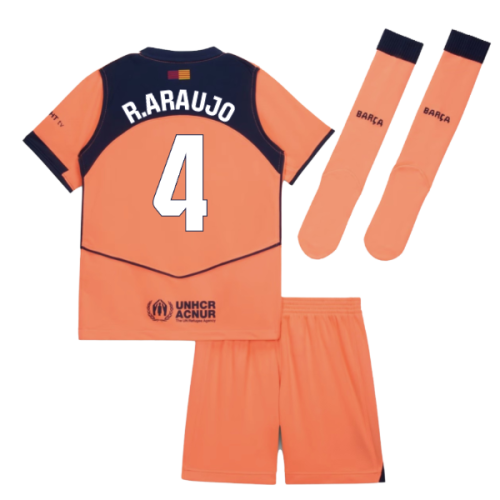 2025-2026 Barcelona Third Mini Kit (R.Araujo 4)