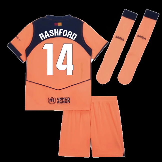 2025-2026 Barcelona Third Mini Kit (Rashford 14)