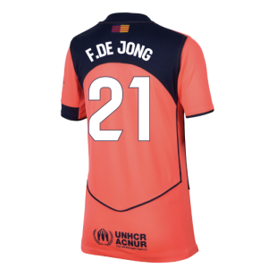 2025-2026 Barcelona Third Shirt (Kids) (F.De Jong 21)