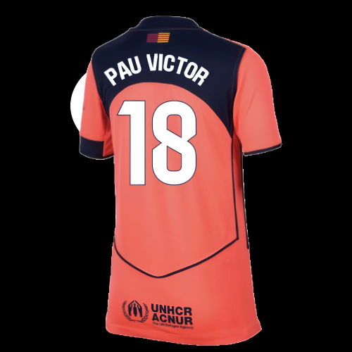 2025-2026 Barcelona Third Shirt (Kids) (Pau Victor 18)