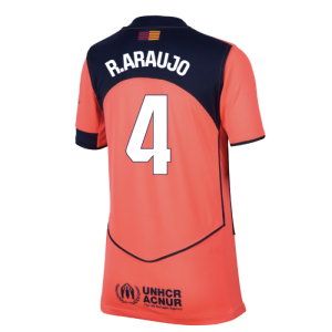 2025-2026 Barcelona Third Shirt (Kids) (R.Araujo 4)