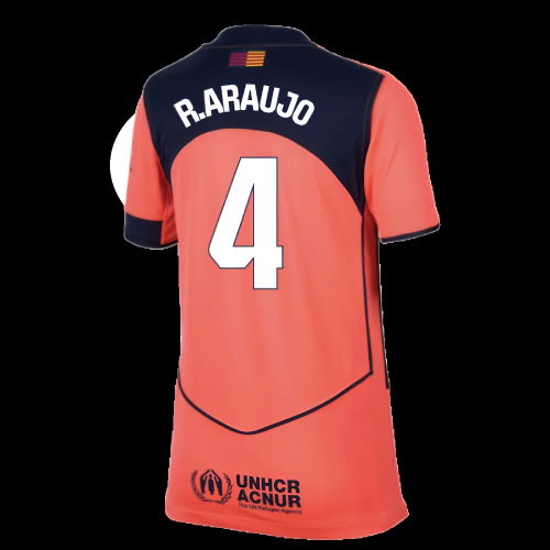 2025-2026 Barcelona Third Shirt (Kids) (R.Araujo 4)