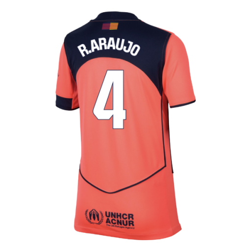 2025-2026 Barcelona Third Shirt (Kids) (R.Araujo 4)