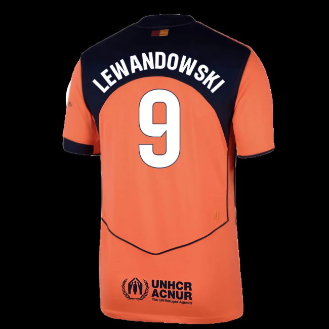 2025-2026 Barcelona Third Shirt (Lewandowski 9)