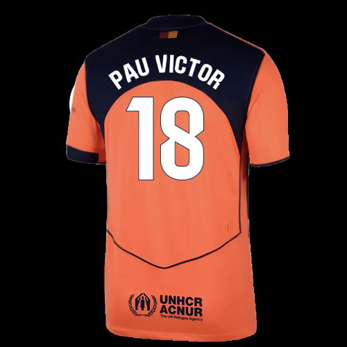 2025-2026 Barcelona Third Shirt (Pau Victor 18)
