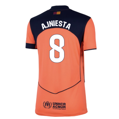 2025-2026 Barcelona Third Shirt (Womens) (A.Iniesta 8)  2025-2026 Barcelona Third Shirt (Womens) (A.Iniesta 8)