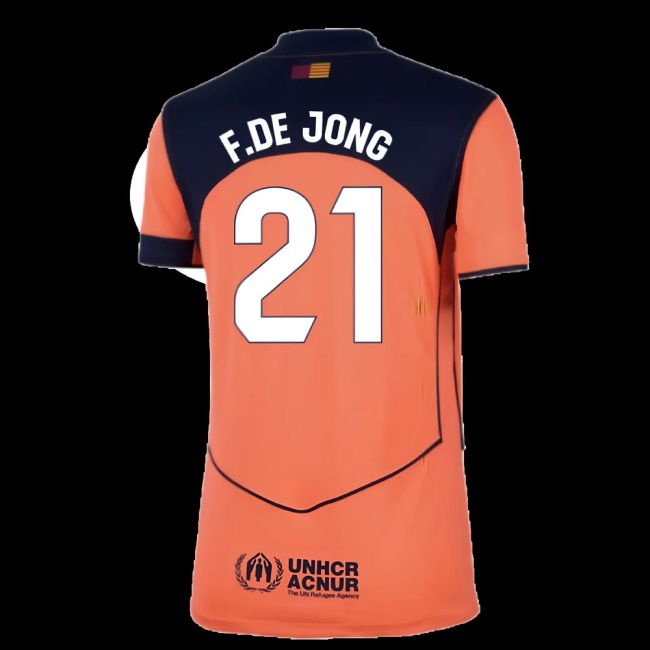 2025-2026 Barcelona Third Shirt (Womens) (F.De Jong 21)