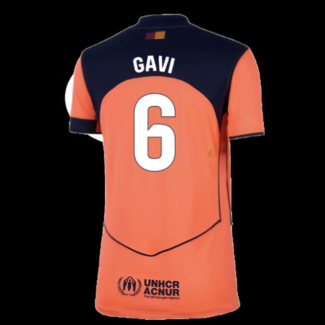 2025-2026 Barcelona Third Shirt (Womens) (Gavi 6)