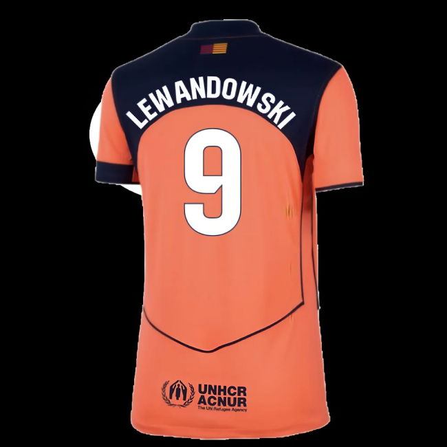 2025-2026 Barcelona Third Shirt (Womens) (Lewandowski 9)