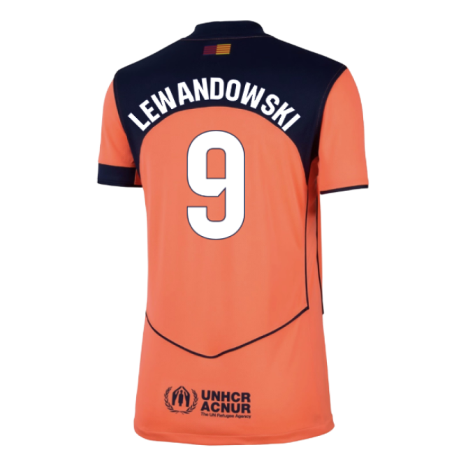2025-2026 Barcelona Third Shirt (Womens) (Lewandowski 9)