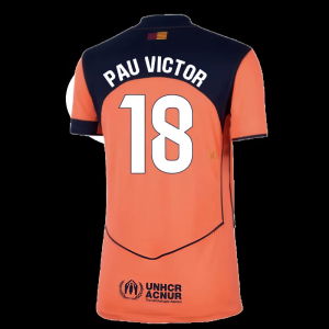 2025-2026 Barcelona Third Shirt (Womens) (Pau Victor 18)