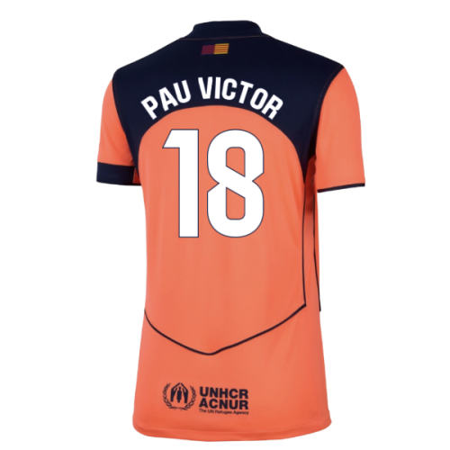2025-2026 Barcelona Third Shirt (Womens) (Pau Victor 18)
