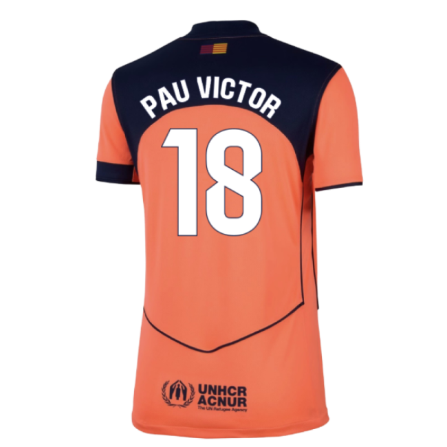 2025-2026 Barcelona Third Shirt (Womens) (Pau Victor 18)