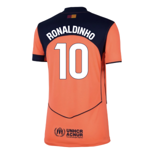 2025-2026 Barcelona Third Shirt (Womens) (Ronaldinho 10)