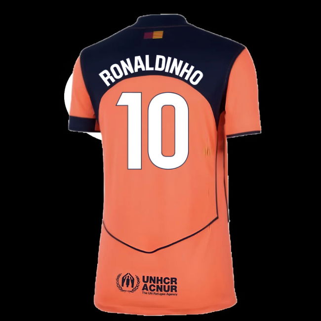 2025-2026 Barcelona Third Shirt (Womens) (Ronaldinho 10)
