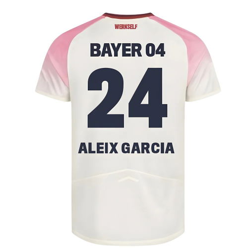 2025-2026 Bayer Leverkusen Away Shirt (Kids) (Aleix Garcia 24)  2025-2026 Bayer Leverkusen Away Shirt (Kids) (Aleix Garcia 24)